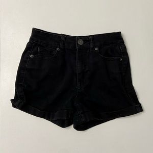 High Waisted Black Shorts